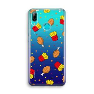 CaseCompany Chicken 'n Fries: Huawei P Smart (2019) Transparant Hoesje