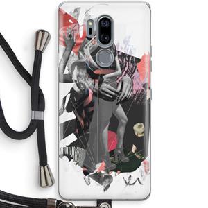 CaseCompany Dissimulation du réel: LG G7 Thinq Transparant Hoesje met koord