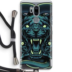 CaseCompany Cougar and Vipers: LG G7 Thinq Transparant Hoesje met koord