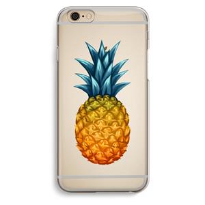 CaseCompany Grote ananas: iPhone 6 / 6S Transparant Hoesje