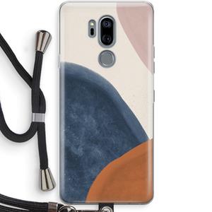CaseCompany Geo #1: LG G7 Thinq Transparant Hoesje met koord
