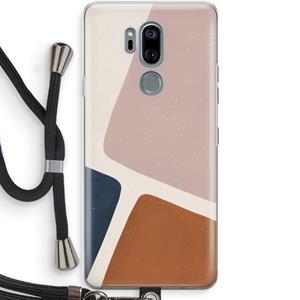 CaseCompany Geo #2: LG G7 Thinq Transparant Hoesje met koord