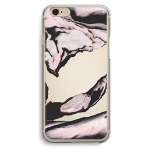 CaseCompany Roze stroom: iPhone 6 / 6S Transparant Hoesje