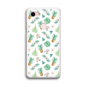 CaseCompany Ananas bladeren: Google Pixel 3 Transparant Hoesje
