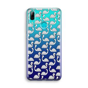 CaseCompany Zwanen: Huawei P Smart (2019) Transparant Hoesje
