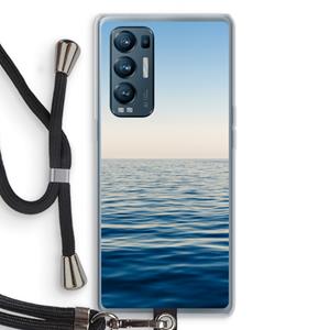 CaseCompany Water horizon: Oppo Find X3 Neo Transparant Hoesje met koord
