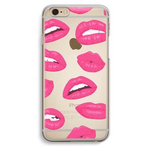 CaseCompany Bite my lip: iPhone 6 / 6S Transparant Hoesje