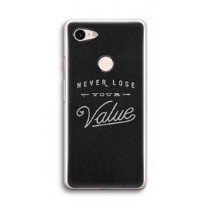 CaseCompany Never lose your value: Google Pixel 3 Transparant Hoesje