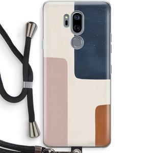 CaseCompany Geo #5: LG G7 Thinq Transparant Hoesje met koord