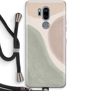 CaseCompany Geo #6: LG G7 Thinq Transparant Hoesje met koord