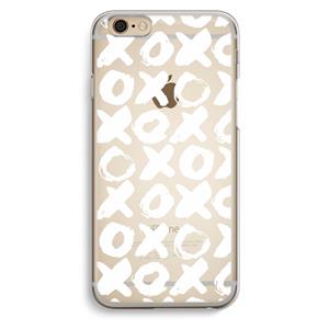 CaseCompany XOXO: iPhone 6 / 6S Transparant Hoesje