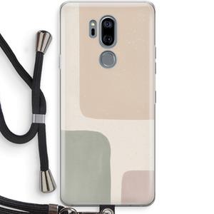 CaseCompany Geo #7: LG G7 Thinq Transparant Hoesje met koord