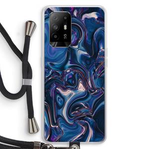 CaseCompany Mirrored Mirage: Oppo A94 5G Transparant Hoesje met koord