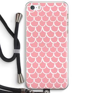 CaseCompany Dakpannetjes: iPhone 5 / 5S / SE Transparant Hoesje met koord