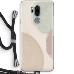 CaseCompany Geo #8: LG G7 Thinq Transparant Hoesje met koord