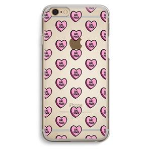 CaseCompany GIRL POWER: iPhone 6 / 6S Transparant Hoesje