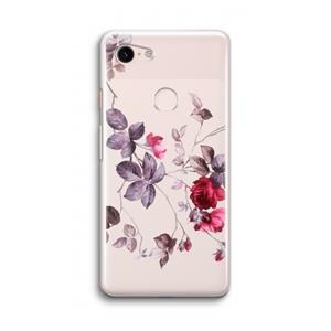 CaseCompany Mooie bloemen: Google Pixel 3 Transparant Hoesje