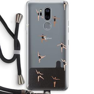 CaseCompany Dancing #1: LG G7 Thinq Transparant Hoesje met koord