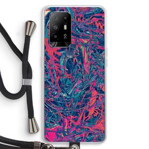 CaseCompany Sleeping Dreams: Oppo A94 5G Transparant Hoesje met koord
