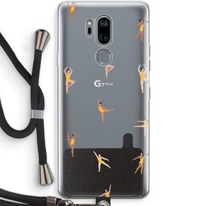 CaseCompany Dans #2: LG G7 Thinq Transparant Hoesje met koord