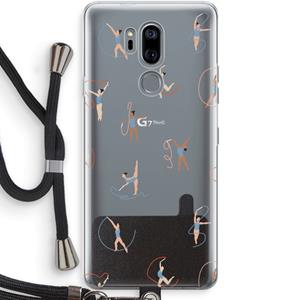 CaseCompany Dancing #3: LG G7 Thinq Transparant Hoesje met koord