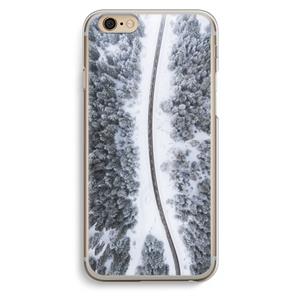 CaseCompany Snøfall: iPhone 6 / 6S Transparant Hoesje