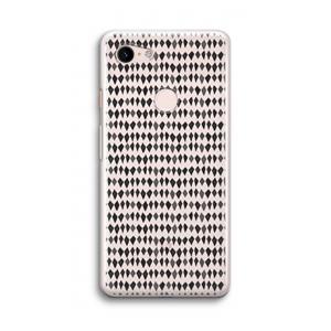 CaseCompany Crazy shapes: Google Pixel 3 Transparant Hoesje