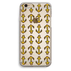CaseCompany Musketon Anchor: iPhone 6 / 6S Transparant Hoesje