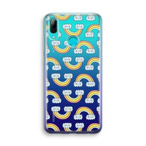 CaseCompany Regenboog: Huawei P Smart (2019) Transparant Hoesje