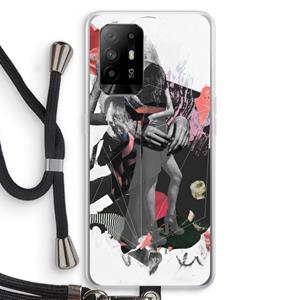 CaseCompany Dissimulation du réel: Oppo A94 5G Transparant Hoesje met koord