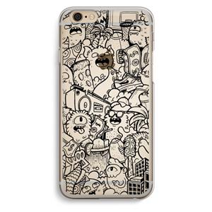 CaseCompany Vexx Black City : iPhone 6 / 6S Transparant Hoesje