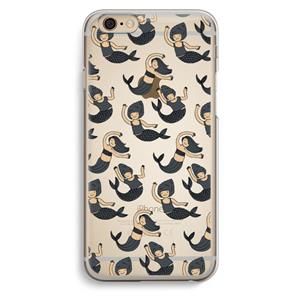 CaseCompany Zeemeermin: iPhone 6 / 6S Transparant Hoesje
