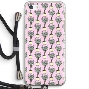 CaseCompany Boompje: iPhone 5 / 5S / SE Transparant Hoesje met koord