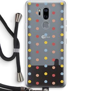 CaseCompany Bollen: LG G7 Thinq Transparant Hoesje met koord