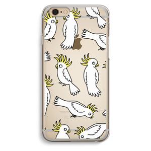 CaseCompany Papegaai: iPhone 6 / 6S Transparant Hoesje
