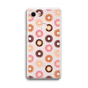 CaseCompany Donuts: Google Pixel 3 Transparant Hoesje