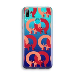 CaseCompany Dogs: Huawei P Smart (2019) Transparant Hoesje