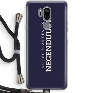 CaseCompany Blijve plakken in Negenduust: LG G7 Thinq Transparant Hoesje met koord