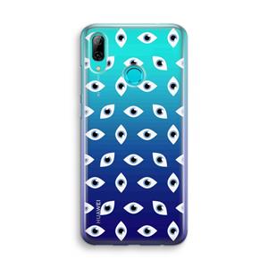 CaseCompany Eyes pattern: Huawei P Smart (2019) Transparant Hoesje