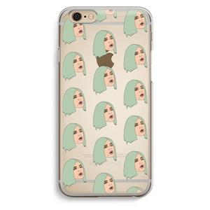 CaseCompany King Kylie: iPhone 6 / 6S Transparant Hoesje