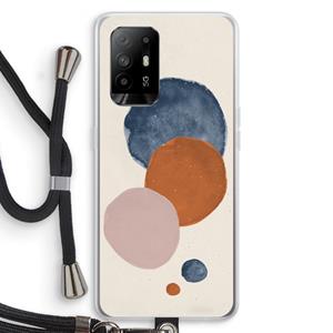 CaseCompany Geo #4: Oppo A94 5G Transparant Hoesje met koord