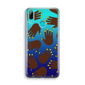 CaseCompany Hands dark: Huawei P Smart (2019) Transparant Hoesje