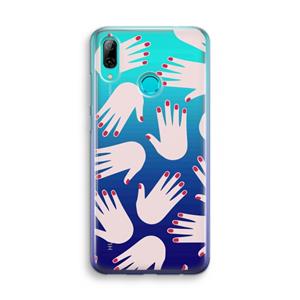 CaseCompany Hands pink: Huawei P Smart (2019) Transparant Hoesje