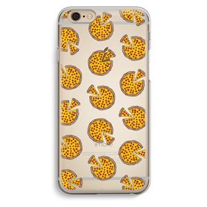 CaseCompany You Had Me At Pizza: iPhone 6 / 6S Transparant Hoesje