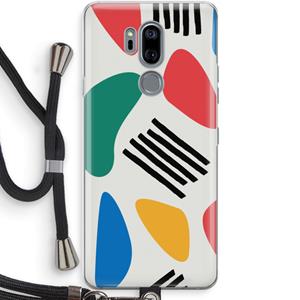 CaseCompany Illustratieve pop 1: LG G7 Thinq Transparant Hoesje met koord