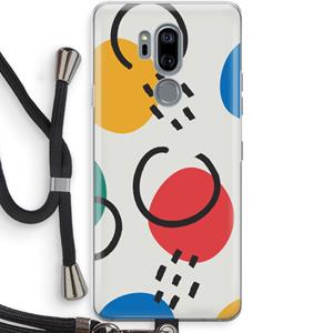 CaseCompany Illustratieve pop 3: LG G7 Thinq Transparant Hoesje met koord
