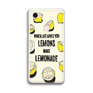 CaseCompany Lemonade: Google Pixel 3 Transparant Hoesje