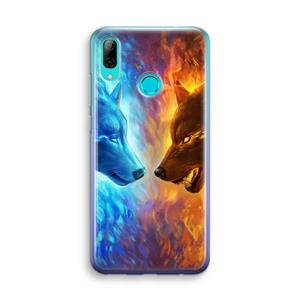 CaseCompany Fire & Ice: Huawei P Smart (2019) Transparant Hoesje