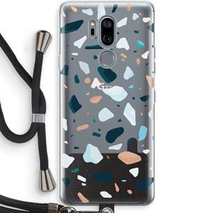 CaseCompany Terrazzo N°13: LG G7 Thinq Transparant Hoesje met koord