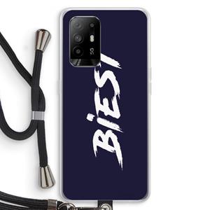 CaseCompany Biest: Oppo A94 5G Transparant Hoesje met koord